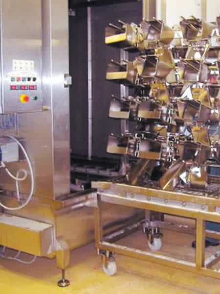 industrial weigh pan washer